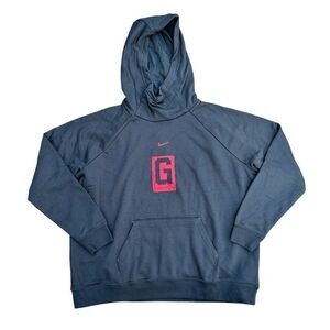 Nike Women's Georgia Bulldogs Funnel-Neck Hoodie Black Size 2XL